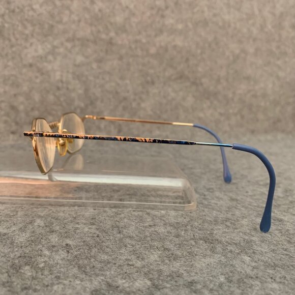 TAXI 251 Vintage Casanova Gold Blue Optical/Prescription Eyeglasses Frame - Picture 9 of 15